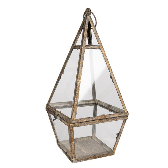 Clayre & Eef | Lantaarn Bruin 19x19x45 cm | 65277