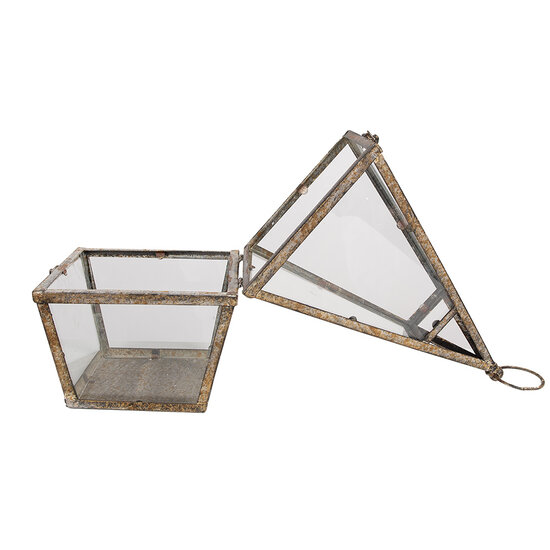 Clayre & Eef | Lantaarn Bruin 19x19x45 cm | 65277