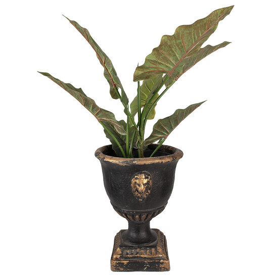 Clayre & Eef | Bloempot Binnen Zwart Bruin ø 33x42 cm | 6MG0029