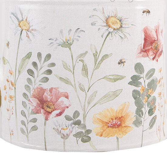 Clayre & Eef | Decoratie Gieter Wit Goudkleurig 34x12x32 cm | 6Y5491