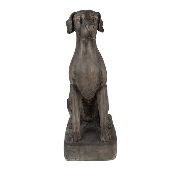Clayre &amp; Eef   | Beeld Hond Grijs 44x26x73 cm | 5MG0044