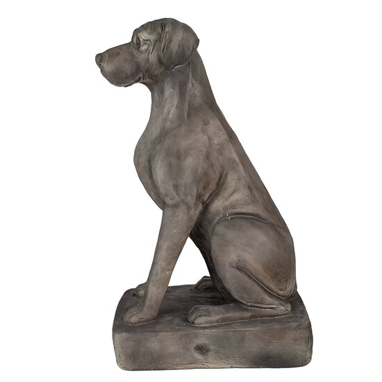 Clayre &amp; Eef   | Beeld Hond Grijs 44x26x73 cm | 5MG0044