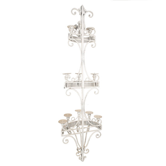 Clayre & Eef | Wandkandelaar Beige 44x19x143 cm | 5Y1225