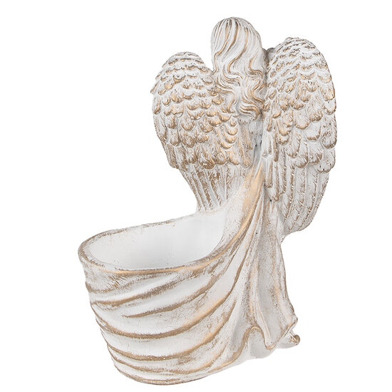 Clayre & Eef | Bloempot Wit 22x13x30 cm | 6TE0505