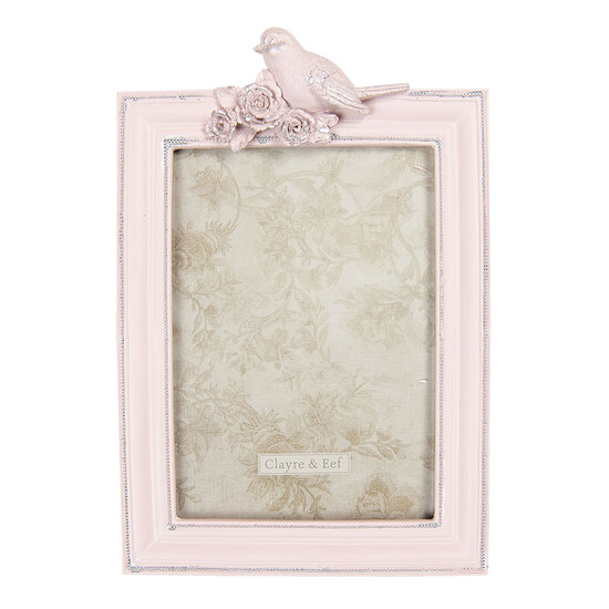 Clayre & Eef | Fotolijst Roze 16x3x24 cm / 13x18 cm | 2F0735