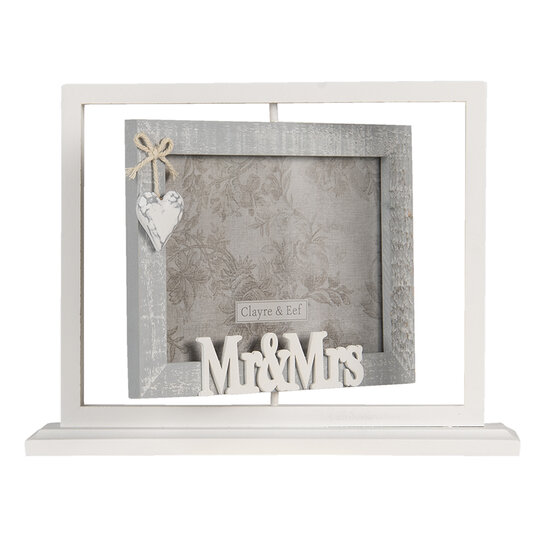 Clayre & Eef | Fotolijst Grijs 29x6x22 cm / 18x13 cm | 2F0817