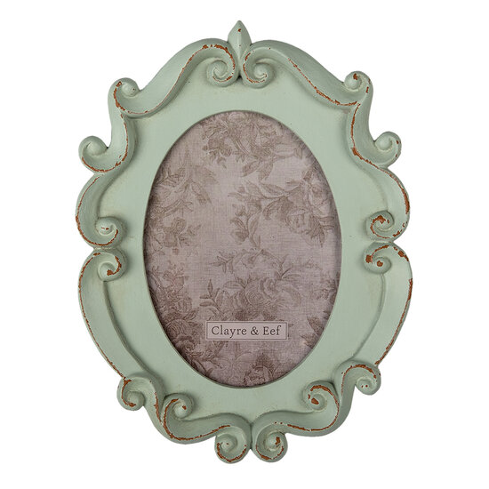 Clayre & Eef | Fotolijst Groen 19x2x25 cm / 12x16 cm | 2F0883