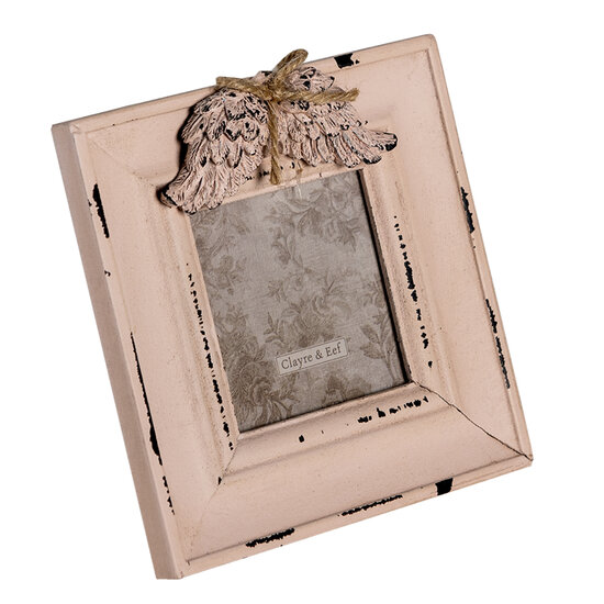 Clayre & Eef | Fotolijst Roze 14x2x14 cm / 7x7 cm | 2F0888