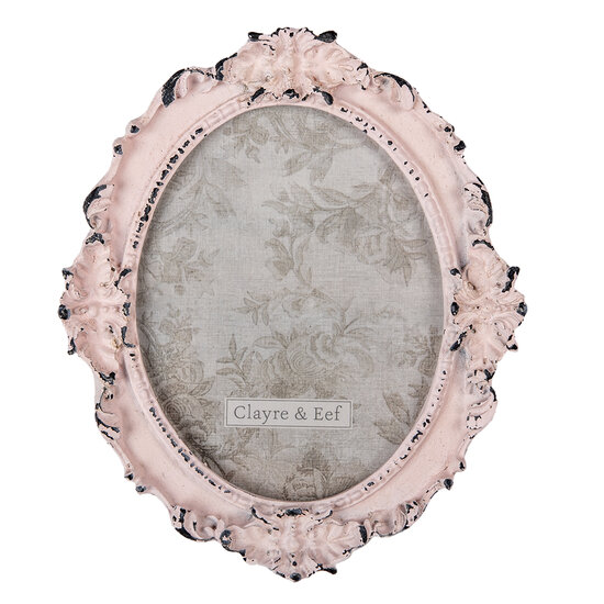 Clayre & Eef | Fotolijst Roze 17x2x20 cm / 12x15 cm | 2F0891