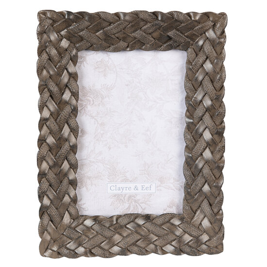 Clayre & Eef | Fotolijst Bruin 16x3x21 cm / 10x15 cm | 2F0907