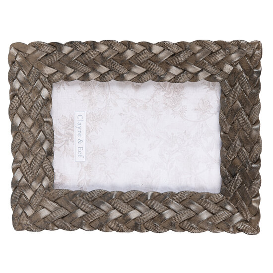 Clayre & Eef | Fotolijst Bruin 16x3x21 cm / 10x15 cm | 2F0907
