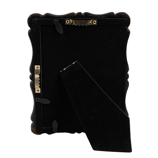 Clayre &amp; Eef   | Fotolijst Zwart Bruin 14x2x19 cm / 10x15 cm | 2F1067