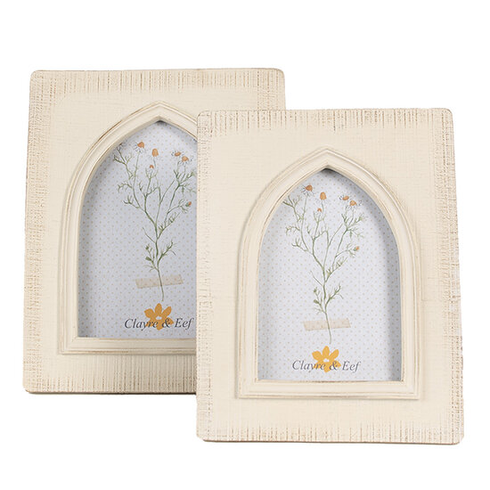 Clayre & Eef | Fotolijst Beige 17x2x22 cm / 10x15 cm | 2F1077