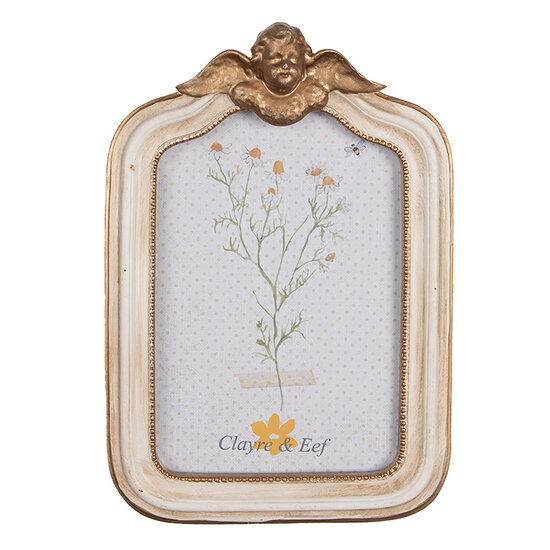 Clayre & Eef | Fotolijst Beige 14x3x20 cm / 10x15 cm | 2F1091