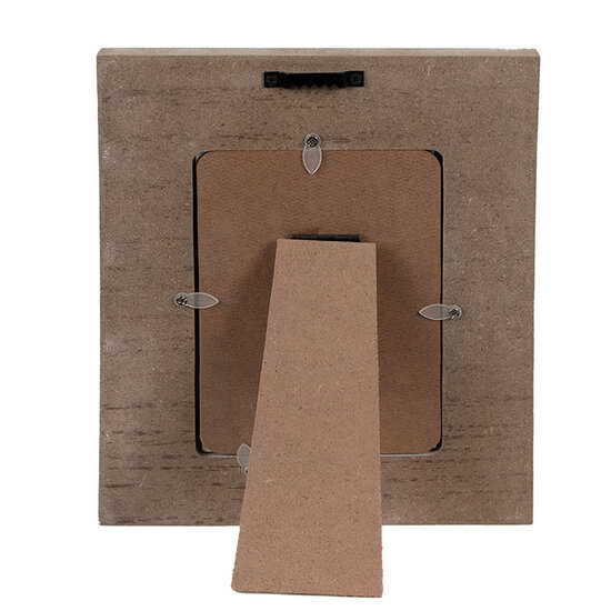 Clayre & Eef | Fotolijst Wit Bruin 18x1x23 cm / 10x15 cm | 2F1095