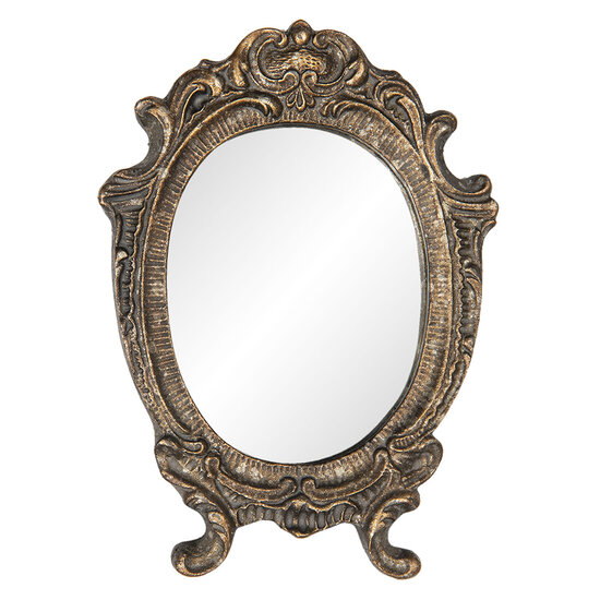Clayre & Eef | Wandspiegel Bruin 9x1x12 cm | 62S178