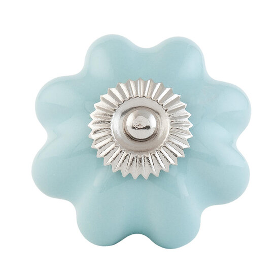 Clayre & Eef | Deurknop Blauw ø 4x3 cm | 63513