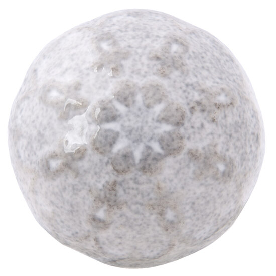 Clayre & Eef | Deurknop Grijs Wit ø 4x3 cm | 63823