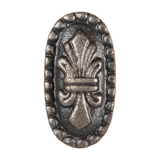 Clayre & Eef | Deurknop Grijs 3x5x2 cm | 64155