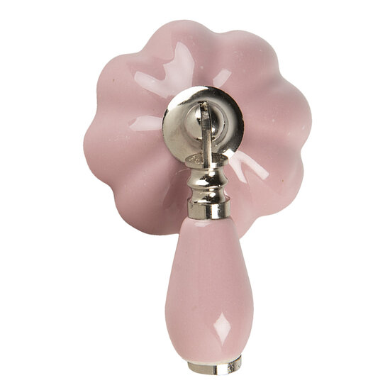Clayre & Eef | Deurknop Roze 4x8x6 cm / S4 cm | 64777