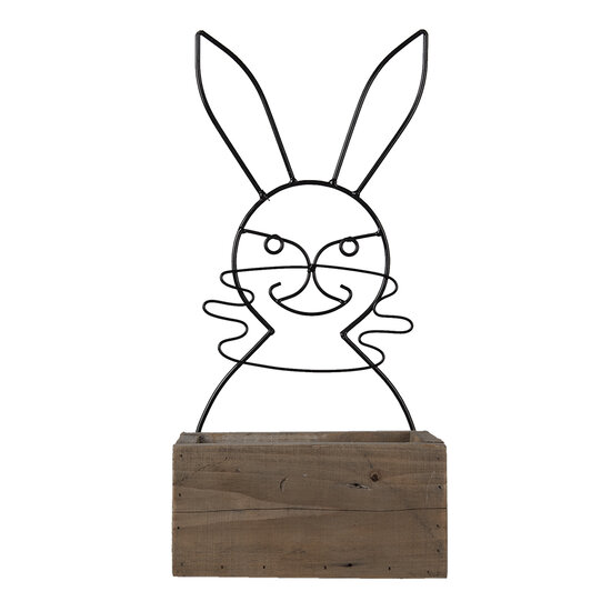 Clayre & Eef | Bloempot Binnen Bruin 20x13x10/44 cm | 64818