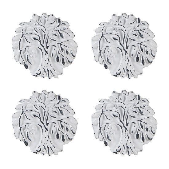 Clayre & Eef | Deurknop Wit ø 4x3 cm / S3 cm | 64892