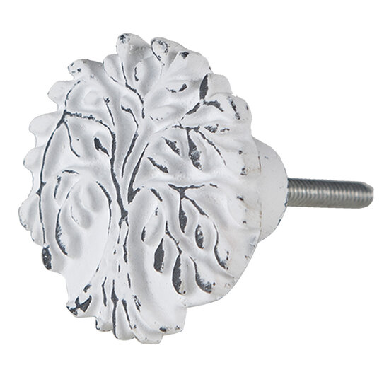 Clayre & Eef | Deurknop Wit ø 4x3 cm / S3 cm | 64892