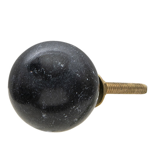 Clayre & Eef | Deurknop Zwart ø 3x3 cm / S4 cm | 64979