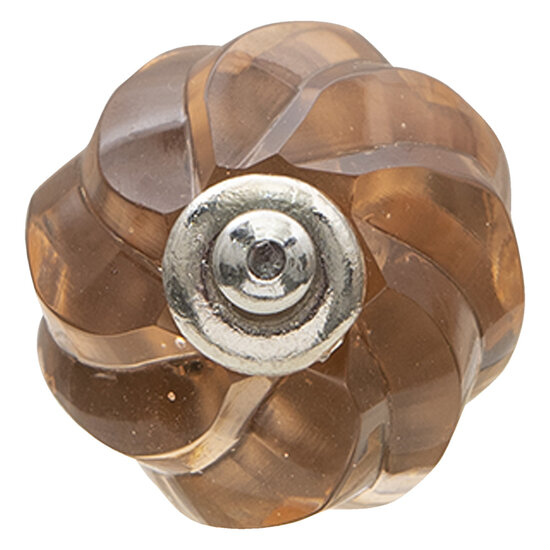 Clayre & Eef | Deurknop Bruin ø 4x4 cm | 64986