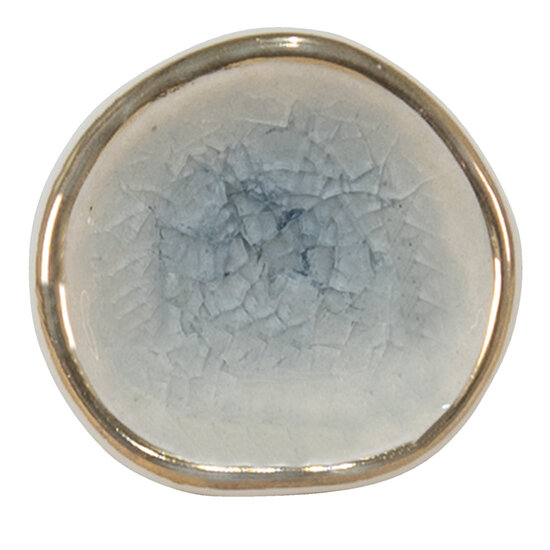 Clayre & Eef | Deurknop Blauw 4x4x3 cm / S3 cm | 65044