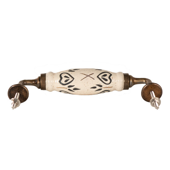 Clayre & Eef | Handgreep Beige 17x5x3 cm | 65167E