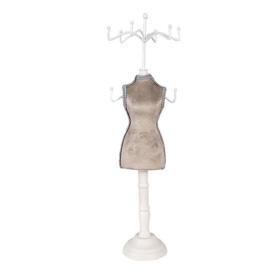 Clayre &amp; Eef   | Sieradenhouder Beige &oslash; 12x39 cm | 65311