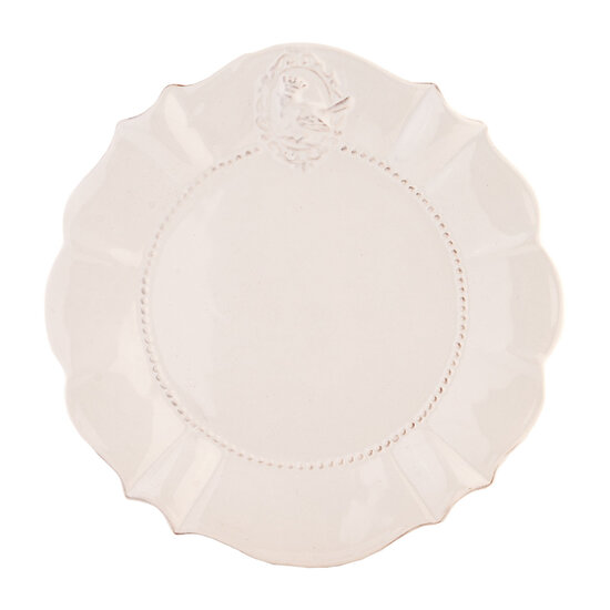Clayre & Eef | Servies Ontbijtbord Wit ø 21x1 cm | 6CE0271
