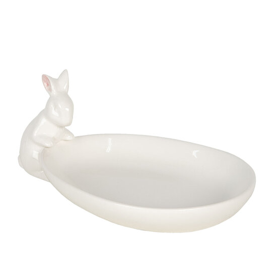 Clayre & Eef | Serveerschaal Wit 20x13x8 cm | 6CE1118