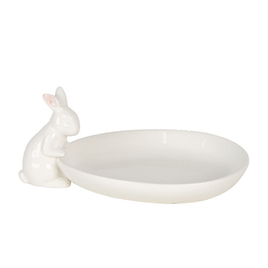 Clayre & Eef | Serveerschaal Wit 20x13x8 cm | 6CE1118