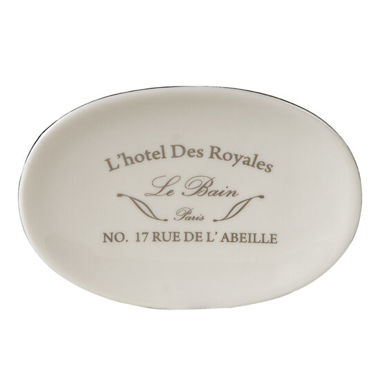 Clayre & Eef | Zeepbakje Wit 14x10x3 cm | 6CE1235