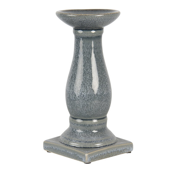 Clayre & Eef | Kandelaar Grijs ø 12x25 cm | 6CE1261M
