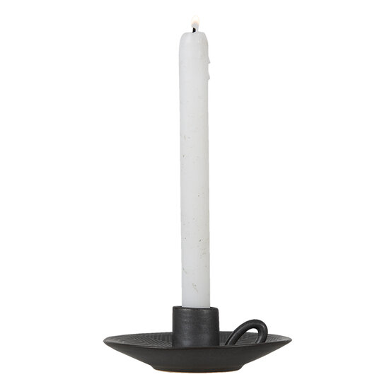 Clayre & Eef | Kandelaar Grijs ø 13x4 cm | 6CE1299