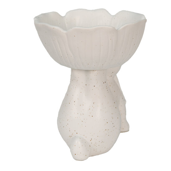 Clayre & Eef | Decoratie Konijn Wit 15x11x14 cm | 6CE1429