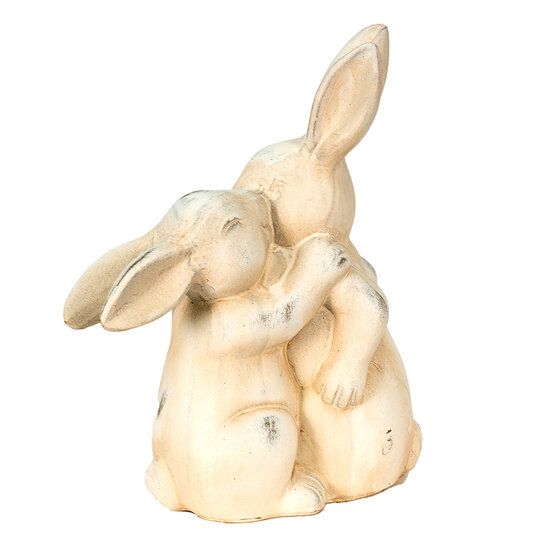 Clayre & Eef | Decoratie beeld Konijn Beige 20x10x25 cm | 6CE1485