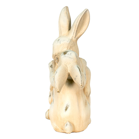 Clayre & Eef | Decoratie beeld Konijn Beige 20x10x25 cm | 6CE1485