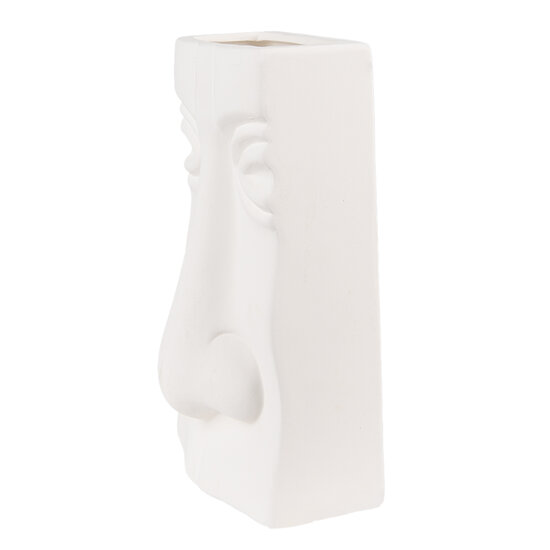 Clayre &amp; Eef   | Decoratie Vaas Wit 15x9x25 cm | 6CE1527