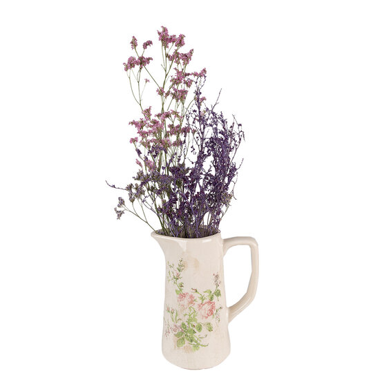 Clayre &amp; Eef   | Decoratieve Schenkkan Roze, Beige 15x10x19 cm | 6CE1543M