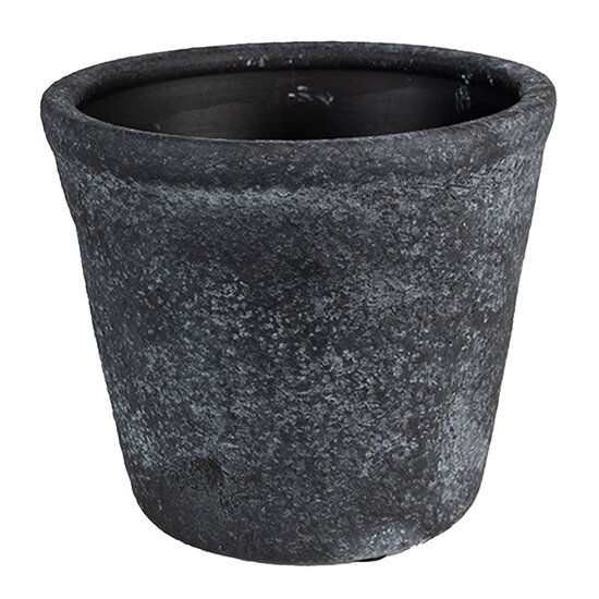 Clayre & Eef | Bloempot Binnen Grijs ø 12x10 cm | 6CE1579M