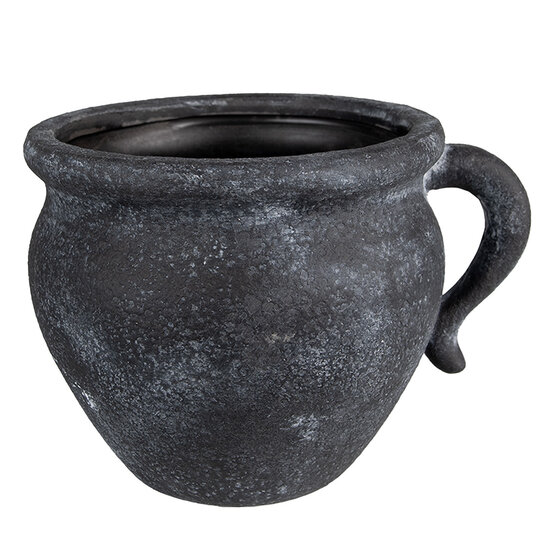 Clayre & Eef | Bloempot Binnen Grijs 20x16x14 cm | 6CE1580