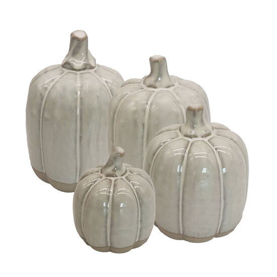 Clayre & Eef | Decoratie Pompoen Beige ø 11x15 cm | 6CE1596L