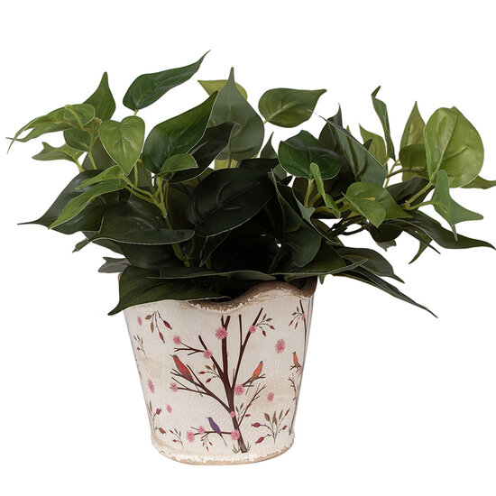 Clayre &amp; Eef   | Bloempot Binnen Beige Bruin &oslash; 16x15 cm | 6CE1644