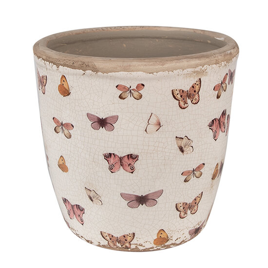 Clayre &amp; Eef   | Bloempot Binnen Beige &oslash; 16x16 cm | 6CE1661L