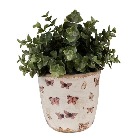 Clayre &amp; Eef   | Bloempot Binnen Beige &oslash; 13x12 cm | 6CE1661S