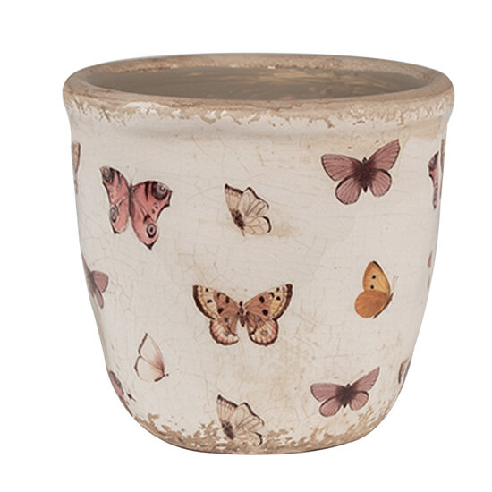 Clayre & Eef | Bloempot Binnen Beige ø 11x10 cm | 6CE1661XS